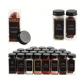 Conjunto Premium de Potes Quadrados Porta-Temperos 12/24 unid. 160g